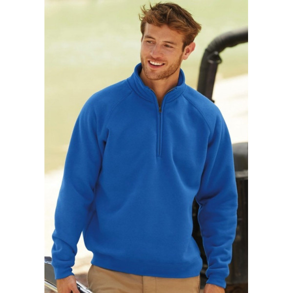Sudadera con cremallera corta